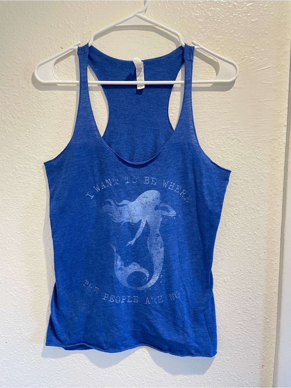 🐚 Bella Canvas "I Want To Be Where The People Are Not" Mermaid Tank M ✨